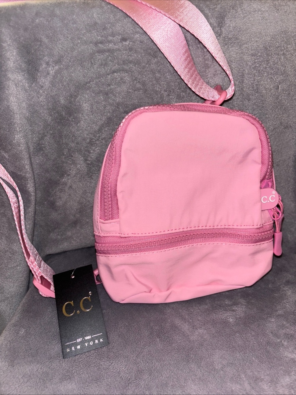 C.C Pink Mini Backpack - - Picture 5 of 6